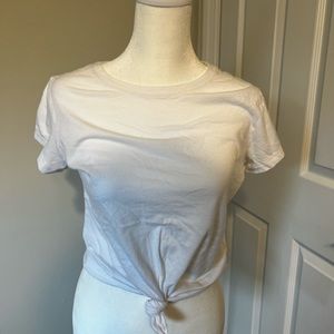 Abercrombie and fitch knotted crew tee